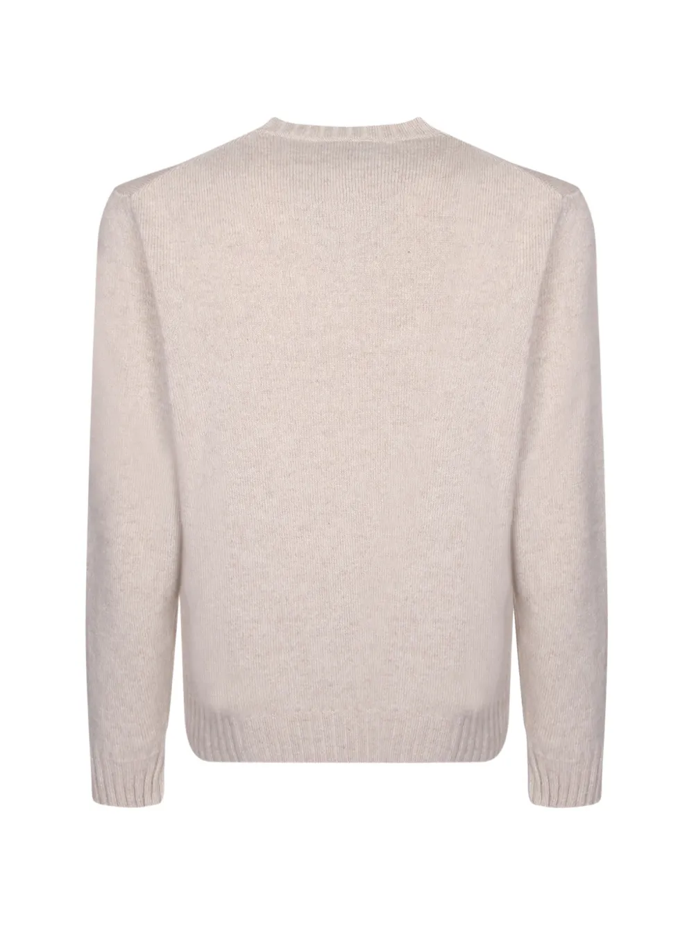 Dell'oglio Trui met ronde hals en geribbelde afwerking Beige