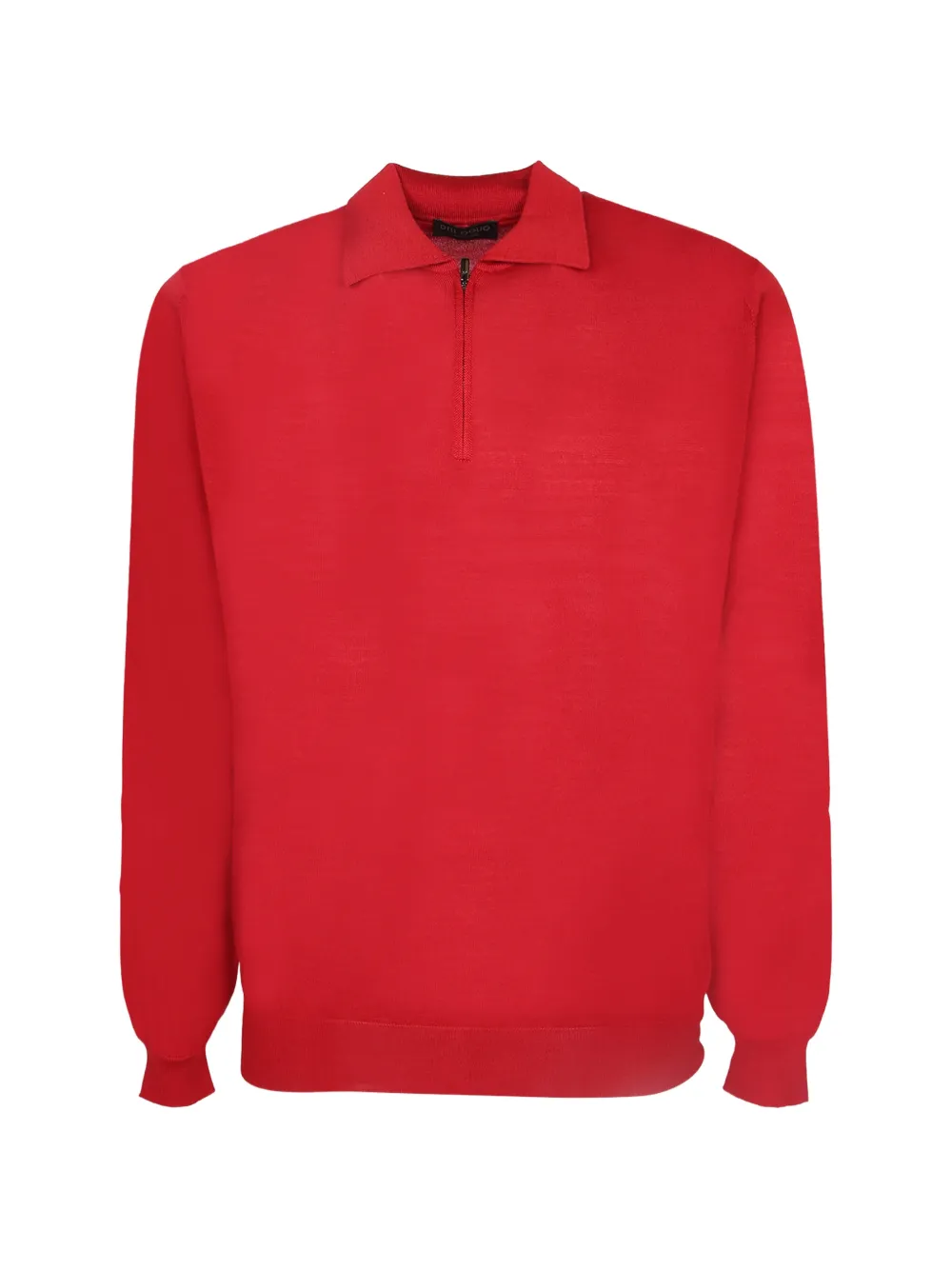 Dell'oglio quarter-zip knitted polo shirt