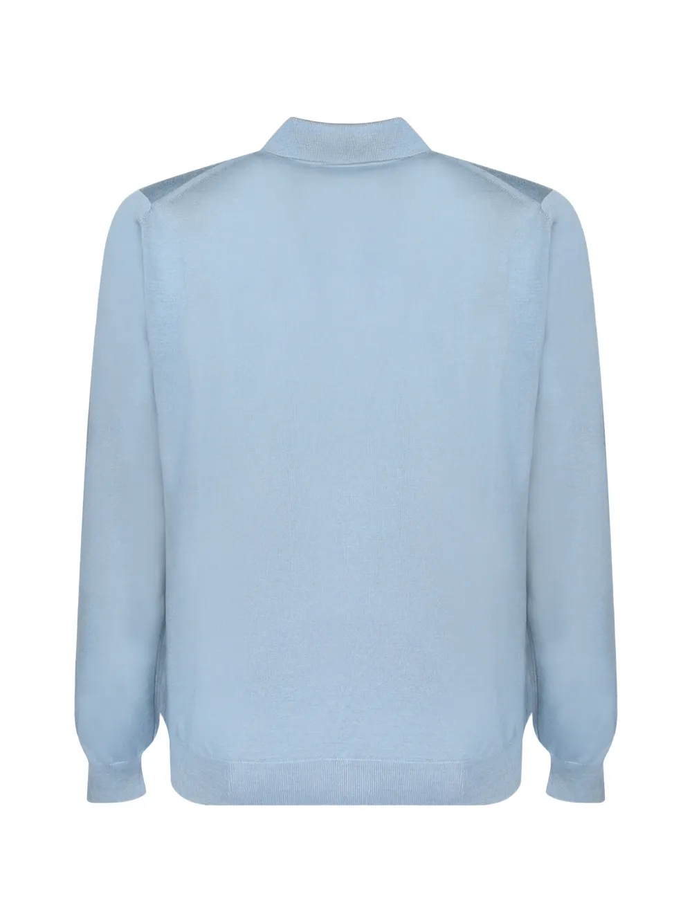 Dell'oglio quarter-zip knitted polo shirt Blauw
