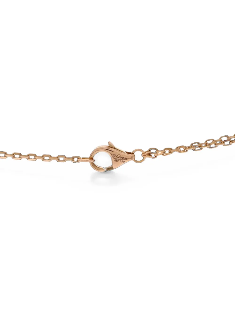 Cartier 2 Diamonds Love Pendant 18K Rose Gold and Diamonds necklace - Rosa