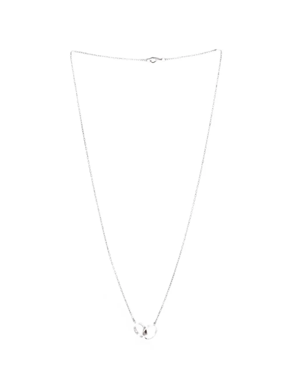 Cartier Love Interlocking 18K White Gold necklace - Argento