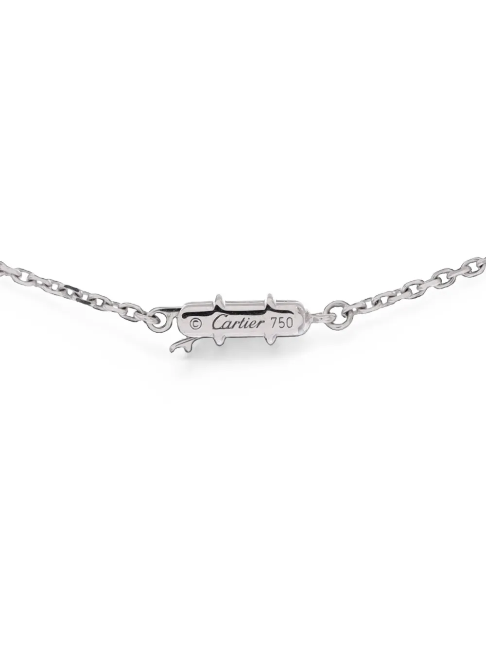 Cartier C Heart de Cartier Pendant 18K White Gold with Pave Diamonds necklace - Argento