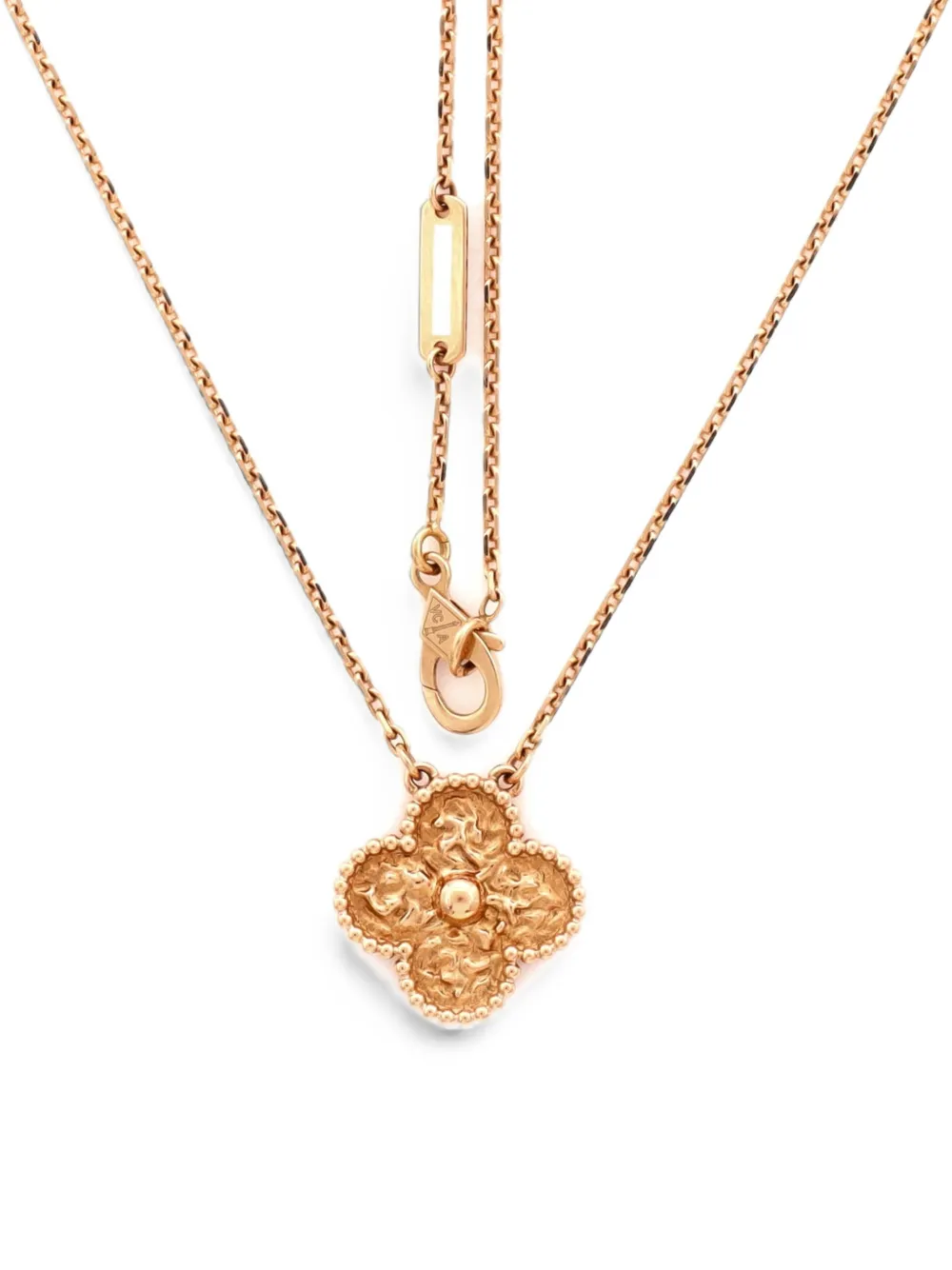 Van Cleef & Arpels Pre-Owned Vintage Alhambra Pendant 18K Rose Gold necklace - Rosa