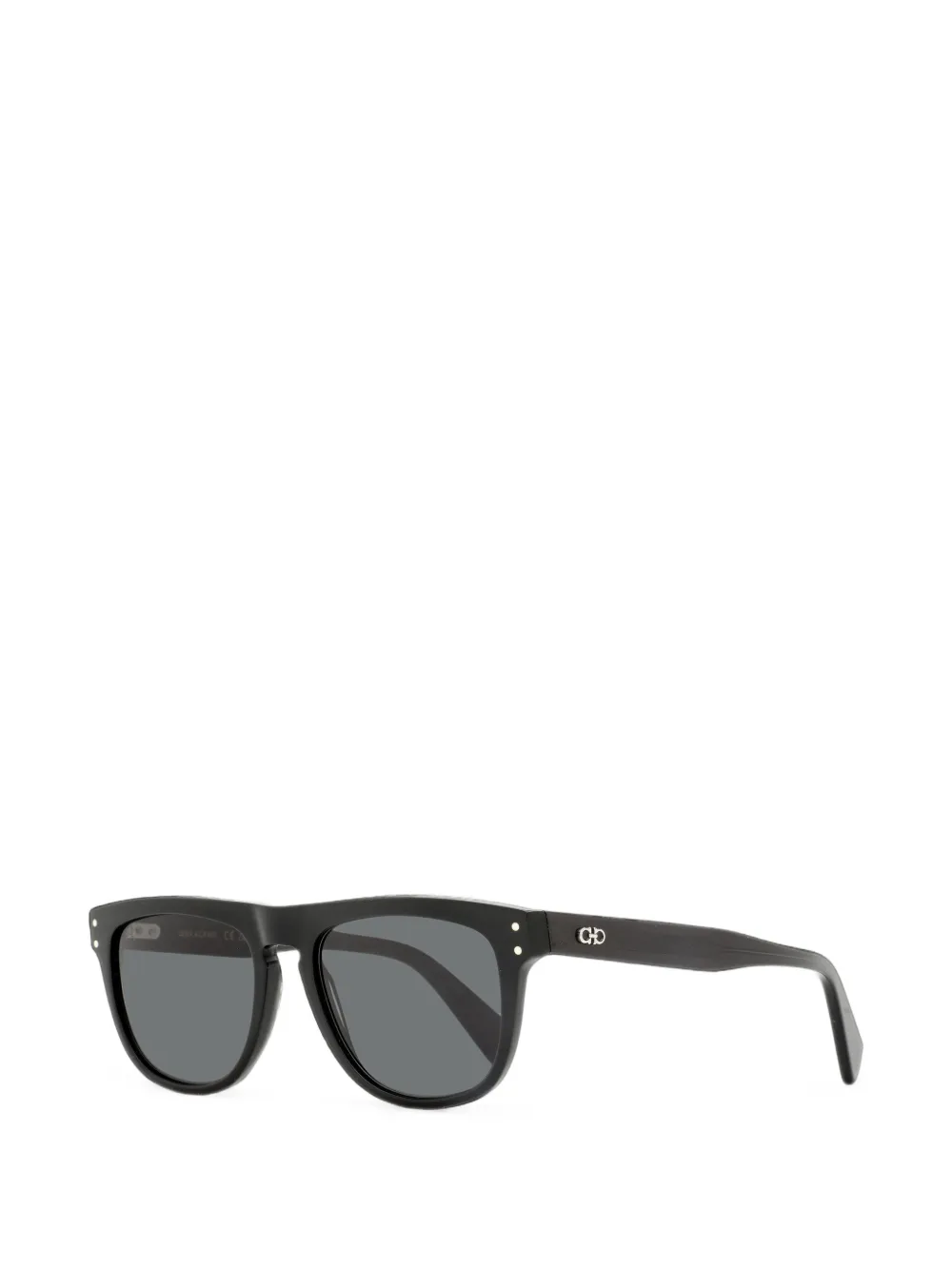 Ferragamo Eyewear Gancini bril met vierkant montuur Zwart