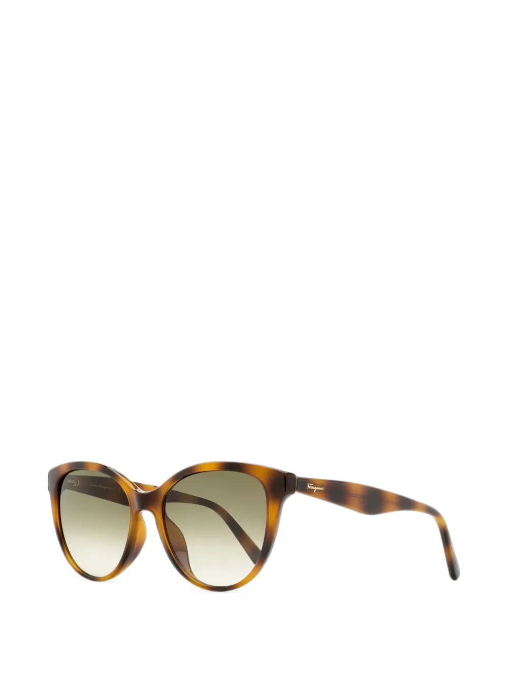 Ferragamo Eyewear Zonnebril met cat-eye montuur Bruin