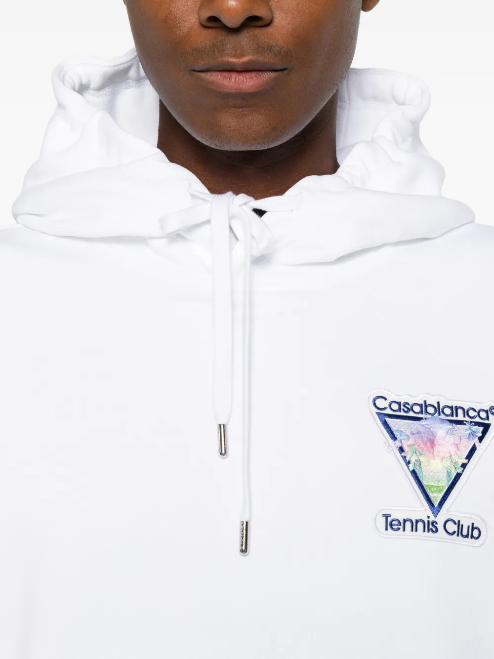 Casablanca Hoodie met print Wit