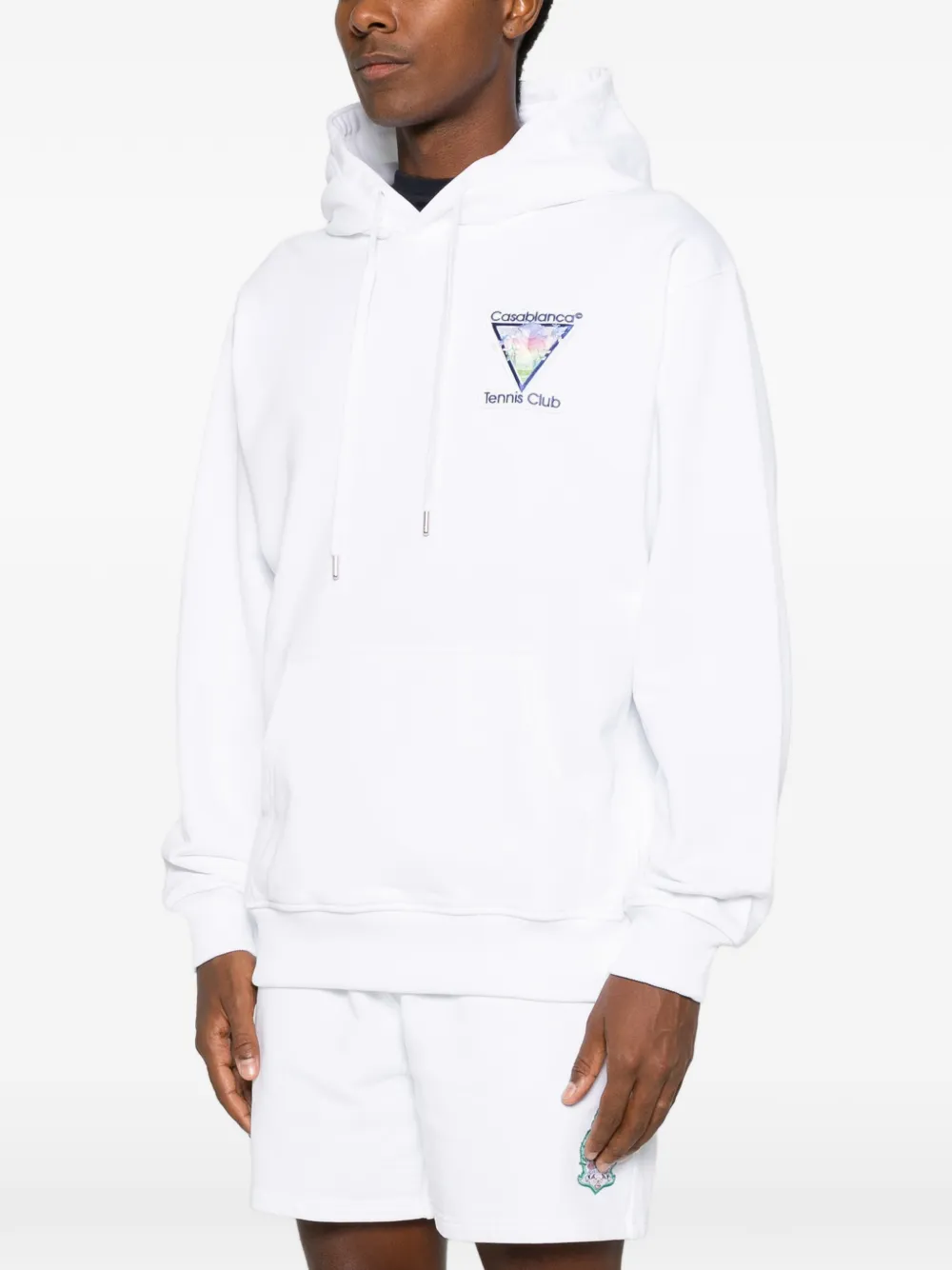 Casablanca Hoodie met print Wit