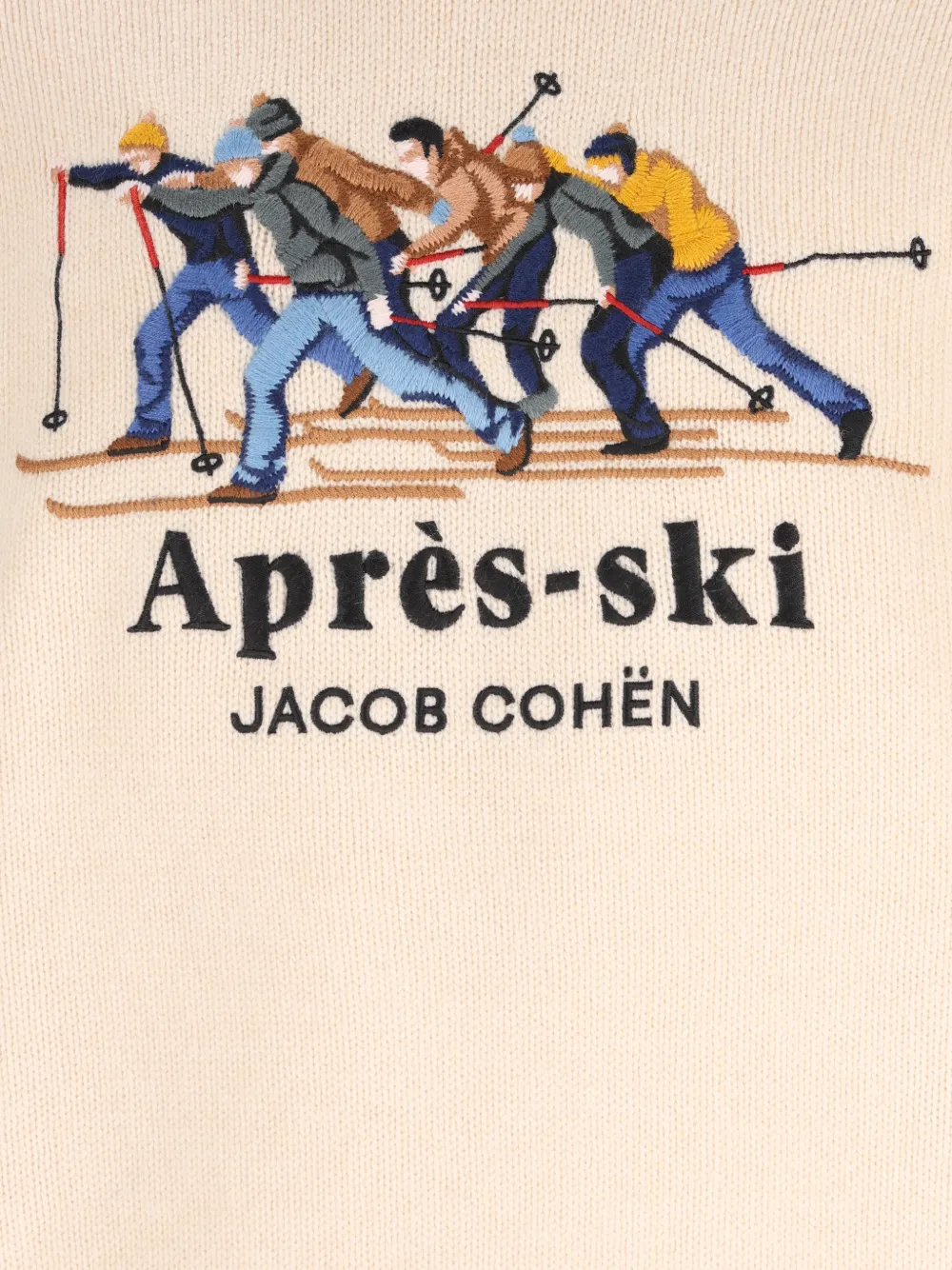 Jacob Cohën embroidered sweater Beige