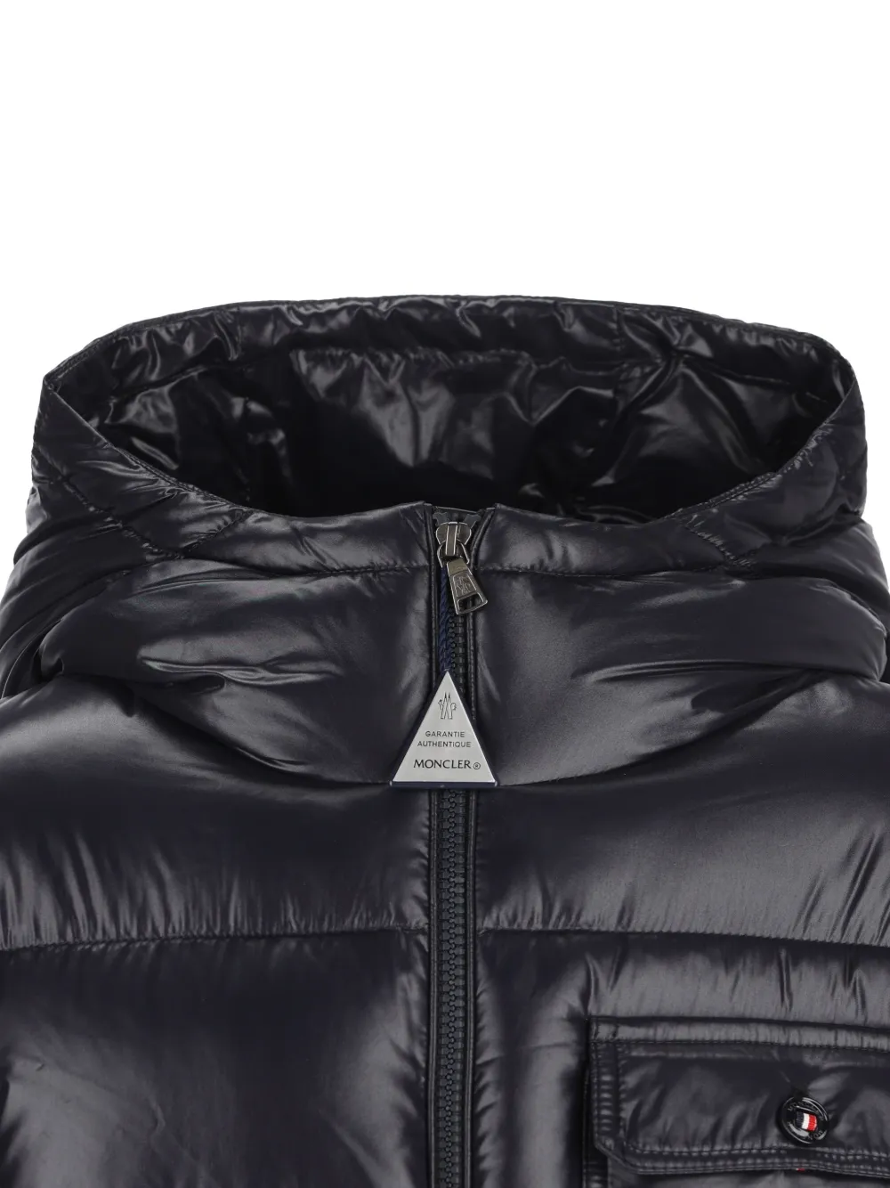 Moncler Enfant Marapi gewatteerde jas met capuchon Blauw
