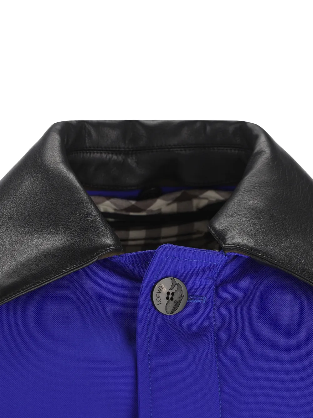LOEWE Jack met contrasterende afwerking en logo-patch Blauw