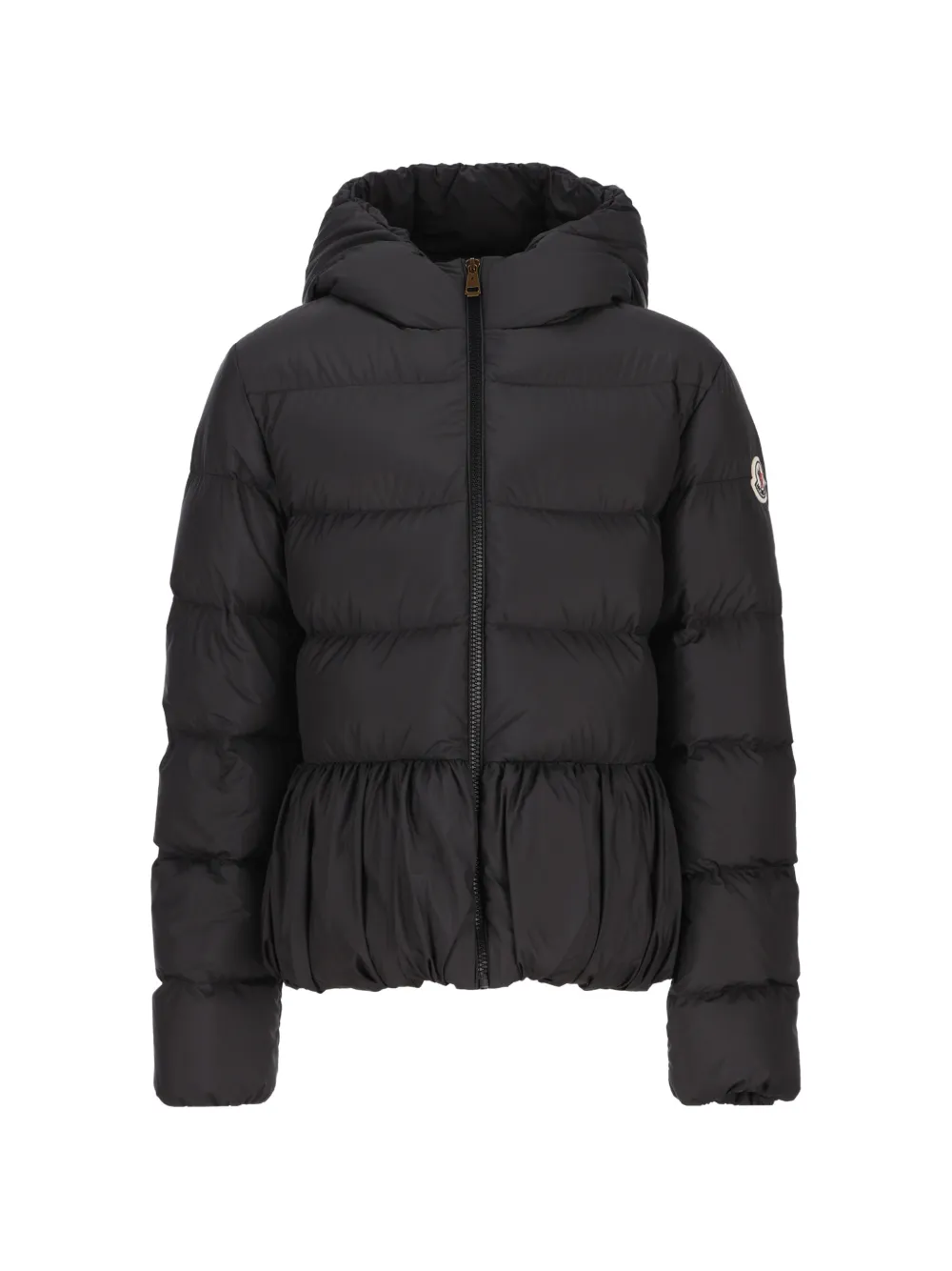 Moncler Enfant veste péplum Elizaveta matelassée - Noir