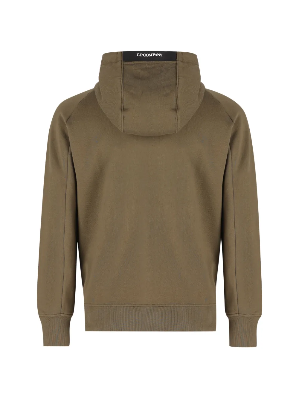 C.P. Company Hoodie met Lens-detail en rits Groen