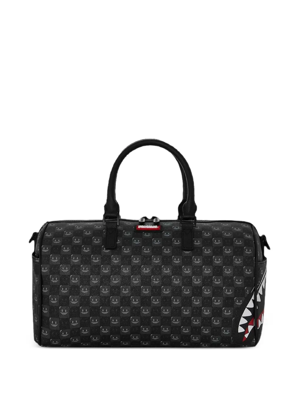 Sprayground Sharks In Paris check mini duffle bag - Schwarz