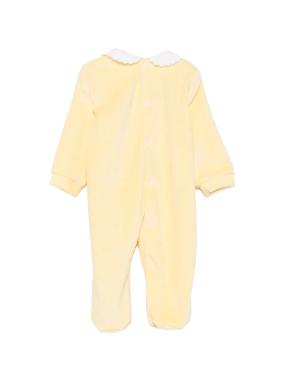 Siola embroidered scalloped-collar pajamas Geel