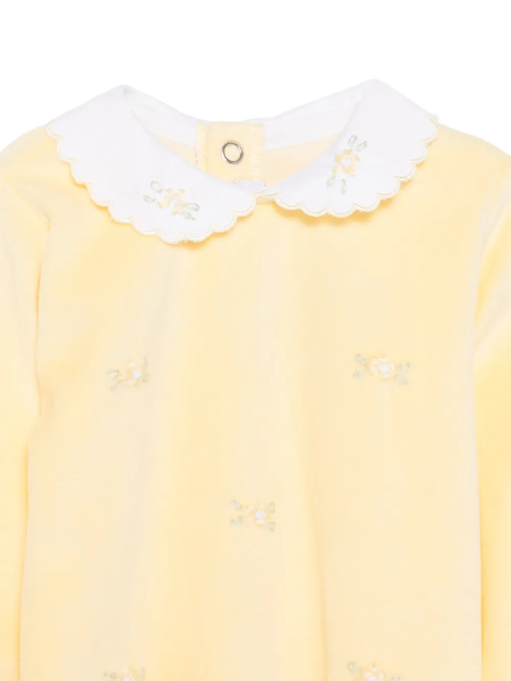 Siola embroidered scalloped-collar pajamas Geel