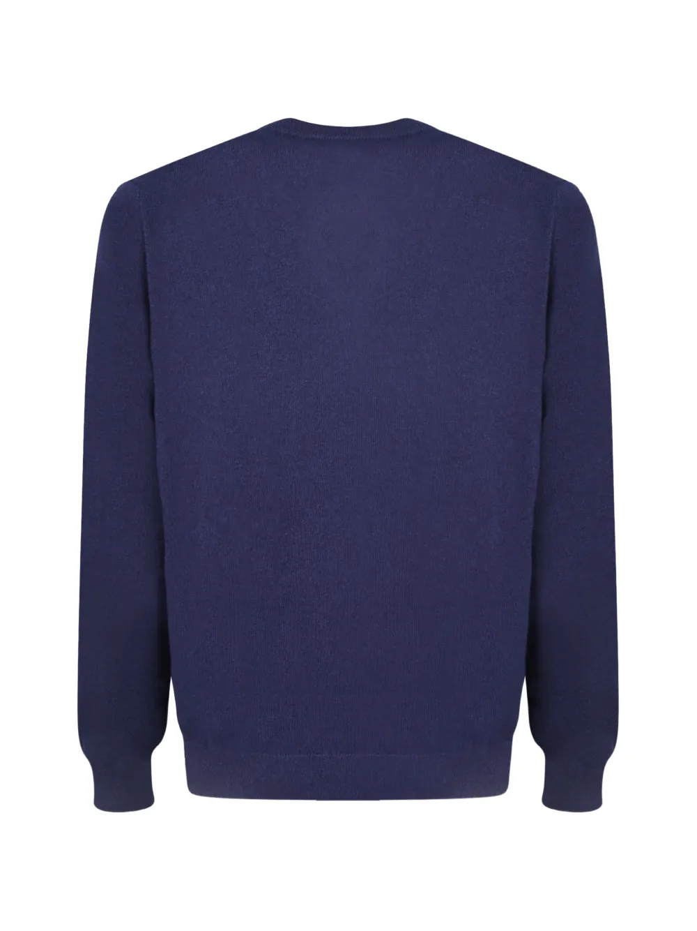 Dell'oglio Gebreide kasjmier trui met ronde hals Blauw