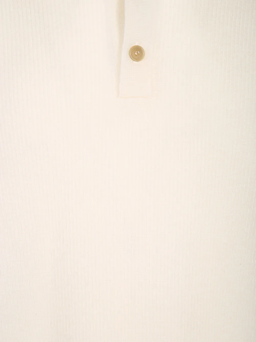 Dell'oglio Ribgebreid poloshirt Beige