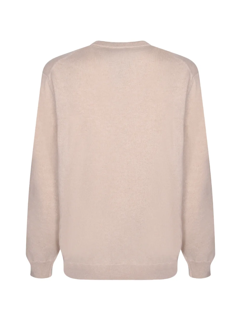 Dell'oglio Trui met ronde hals en geribbelde afwerking Beige