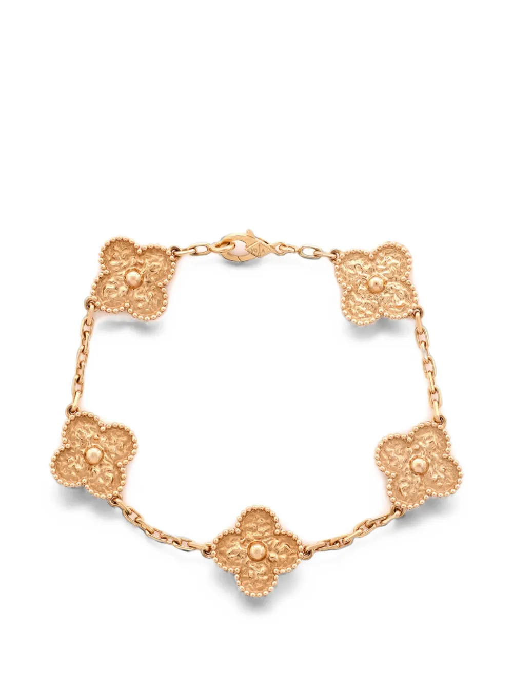 Van Cleef & Arpels Pre-Owned Vintage Alhambra 5 Motifs 18K Rose Gold bracelet - Rosa