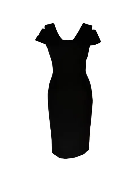 Roland Mouret 2010-2020s V-neck midi dress
