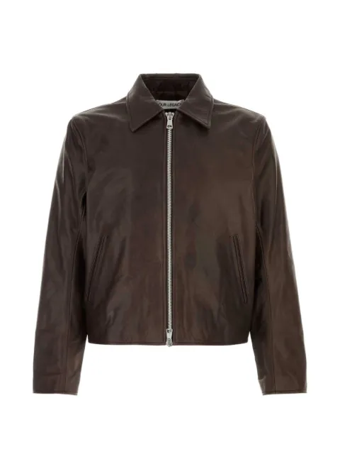 OUR LEGACY matted leather jacket