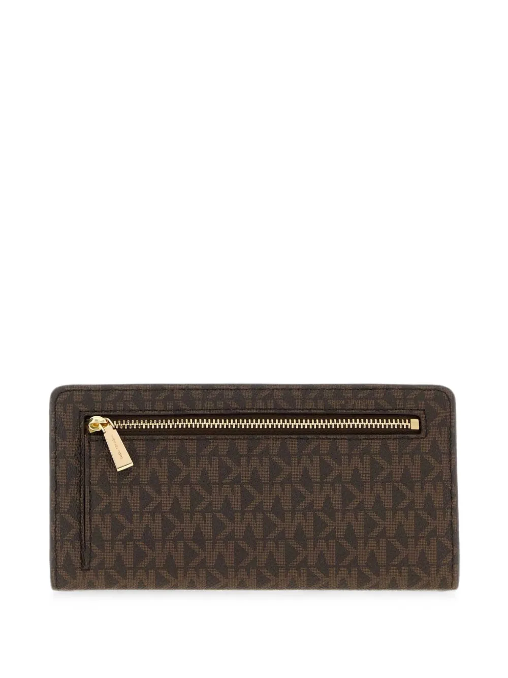 Michael Kors Grote Bryant portemonnee met logo en drukknoop Bruin