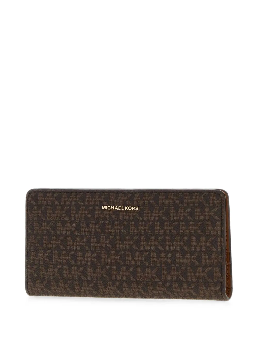Michael Kors Grote Bryant portemonnee met logo en drukknoop Bruin
