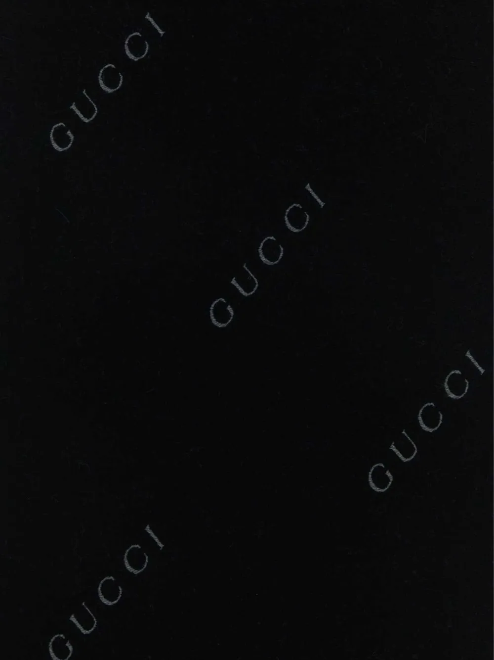 Gucci Sjaal met logoprint Zwart
