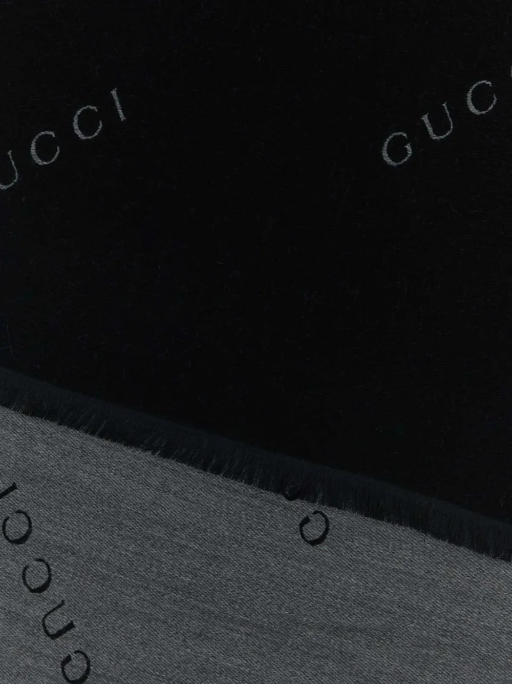 Gucci Sjaal met logoprint Zwart