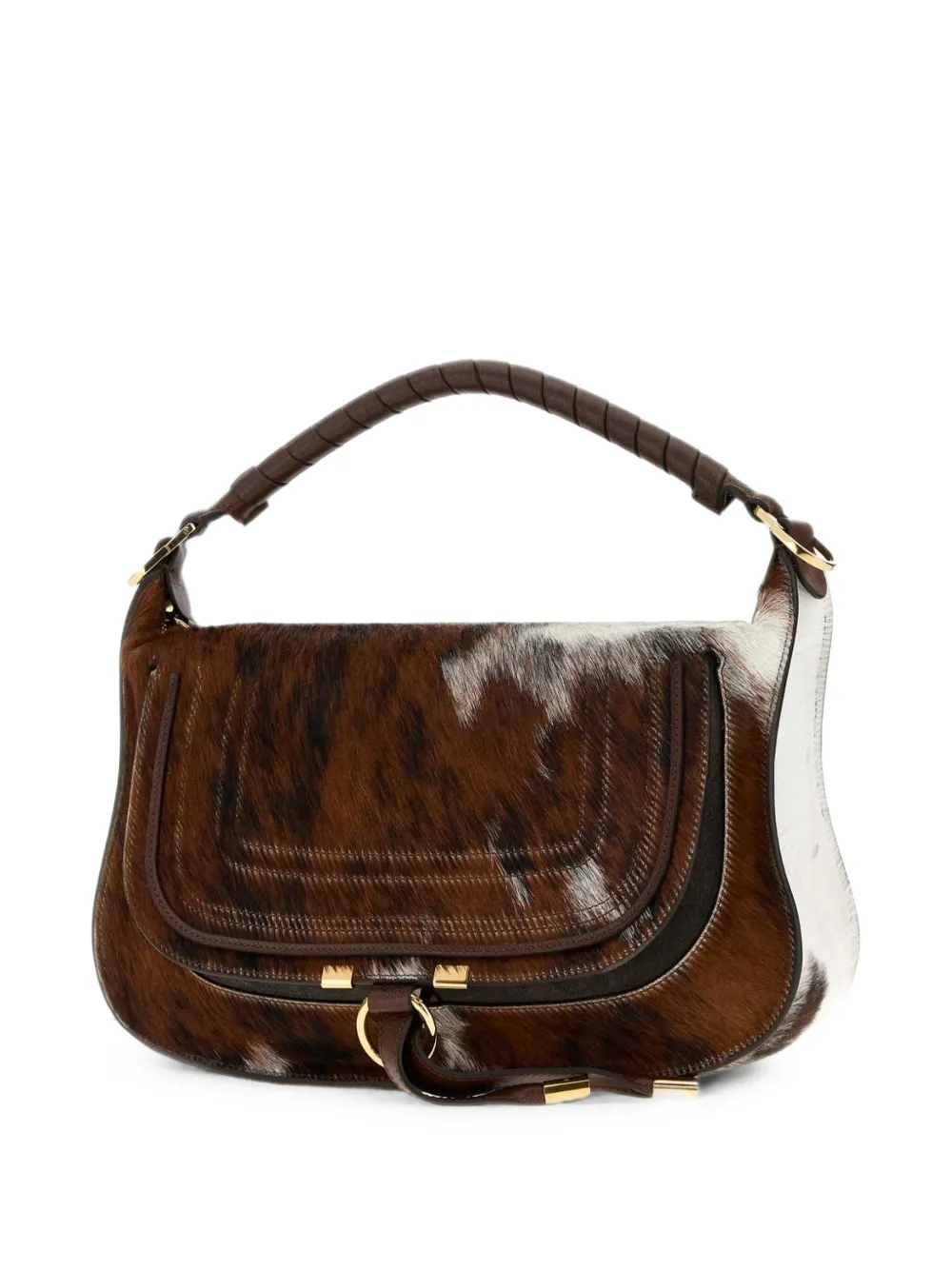 Chloé Marcie animal-print hand bag Bruin