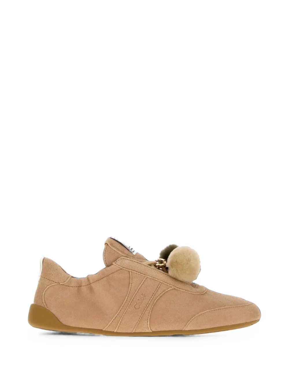 Chloé Kick pompom-embellished sneakers