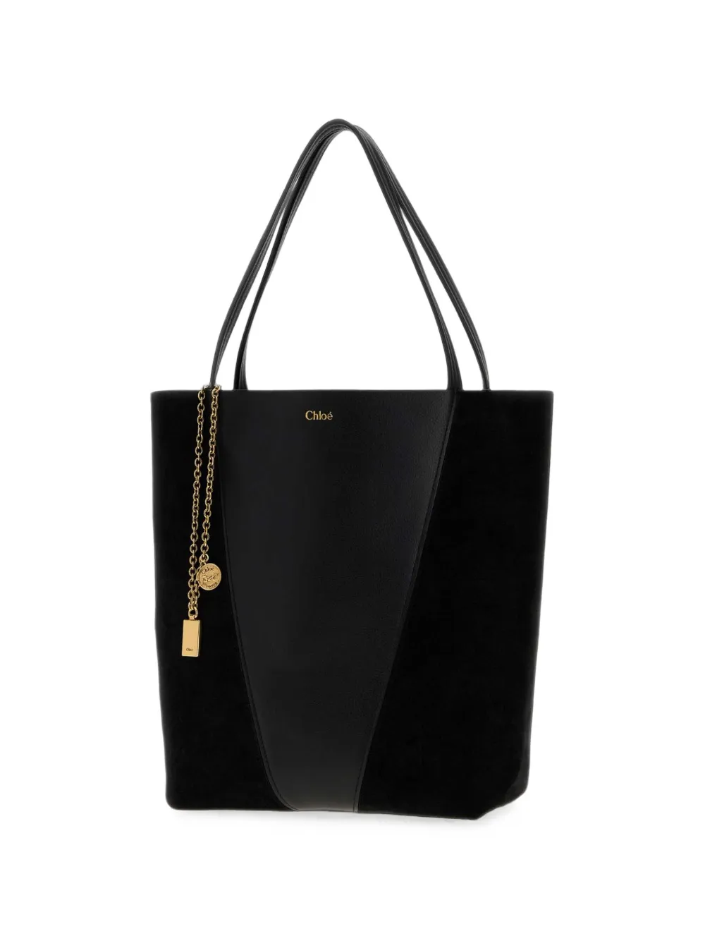Chloé Spin panelled tote bag Zwart