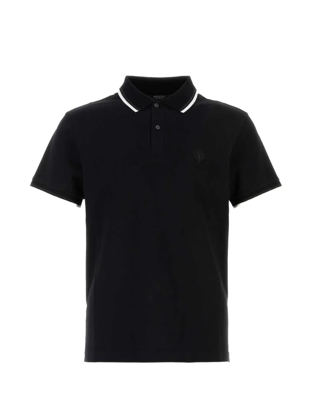 Gucci logo-embroidered tipped polo shirt