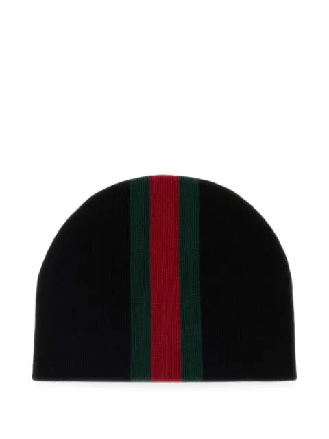 Gucci Web-stripe beanie hat