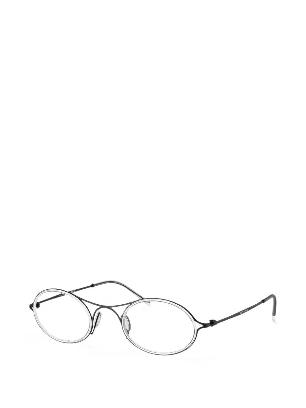Giorgio Armani Bril met ovaal montuur Zwart