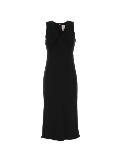 Calvin Klein crepe V-neck midi dress
