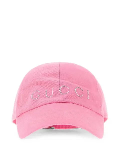 Gucci crystal-embellished baseball cap