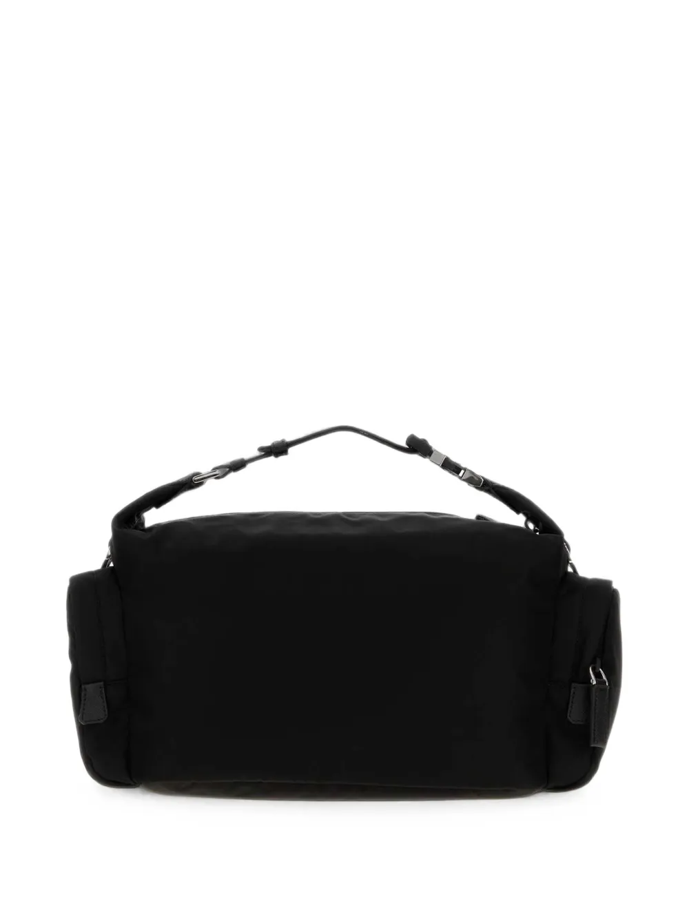 Prada Re-Nylon en Saffiano leren schoudertas Zwart