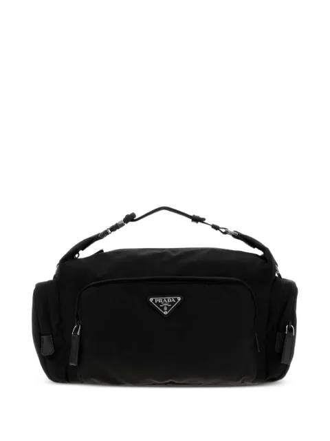 Prada Re-Nylon-and-saffiano-leather shoulder bag