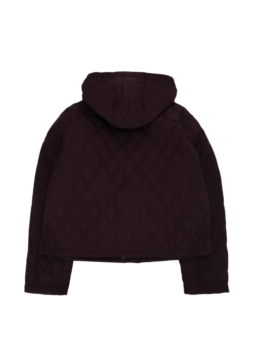 Burberry Kids Pembroke quilted hooded jacket Rood