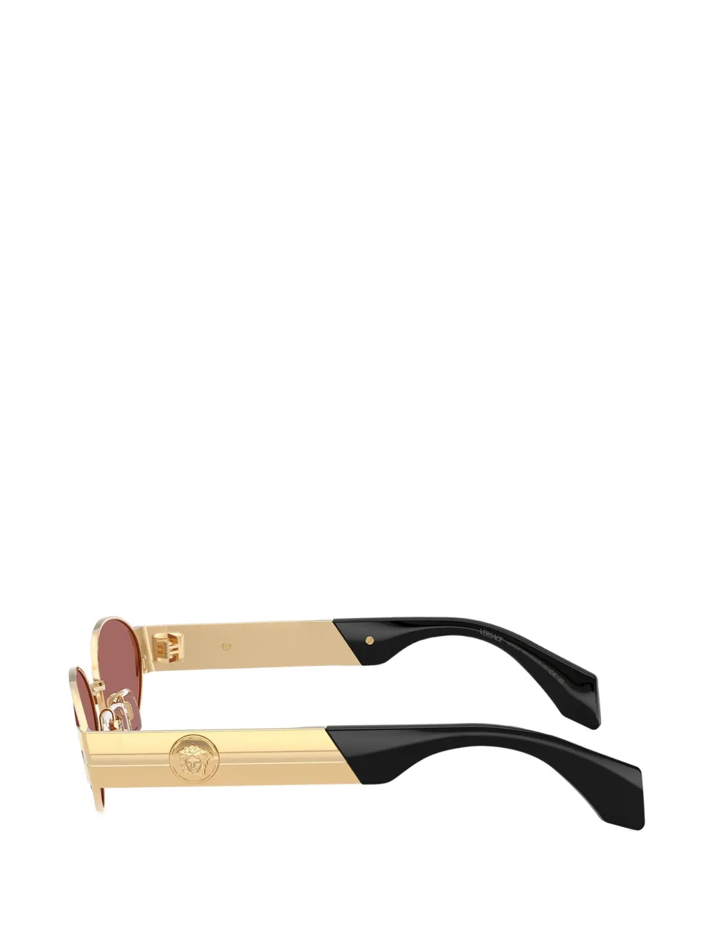 Versace Eyewear Medusa-plaque oval-frame sunglasses Goud