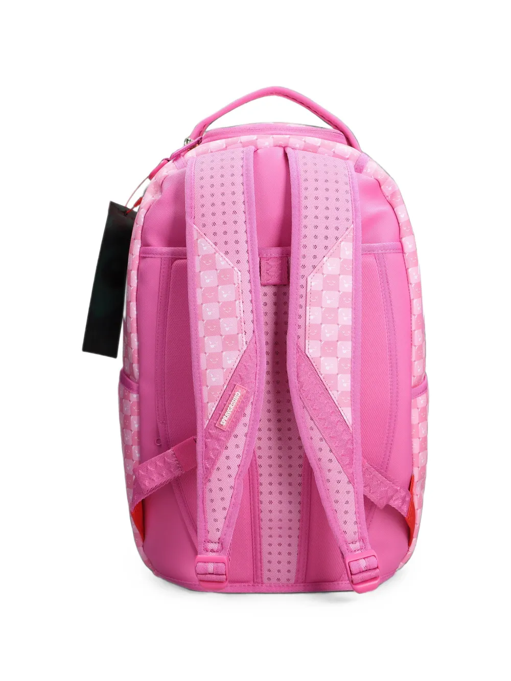 Sprayground Rugzak met ruit- en gezichtsprint Roze