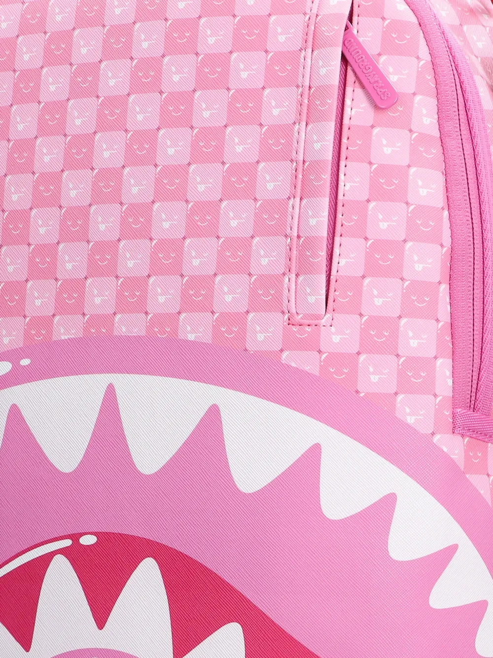 Sprayground Rugzak met ruit- en gezichtsprint Roze