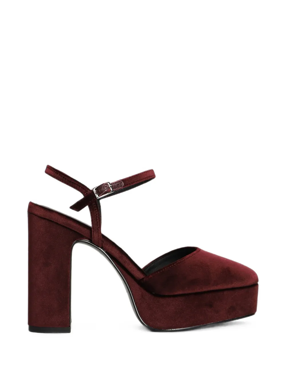 Bibi Lou Velvet Square-toe Heeled Pumps In Multi