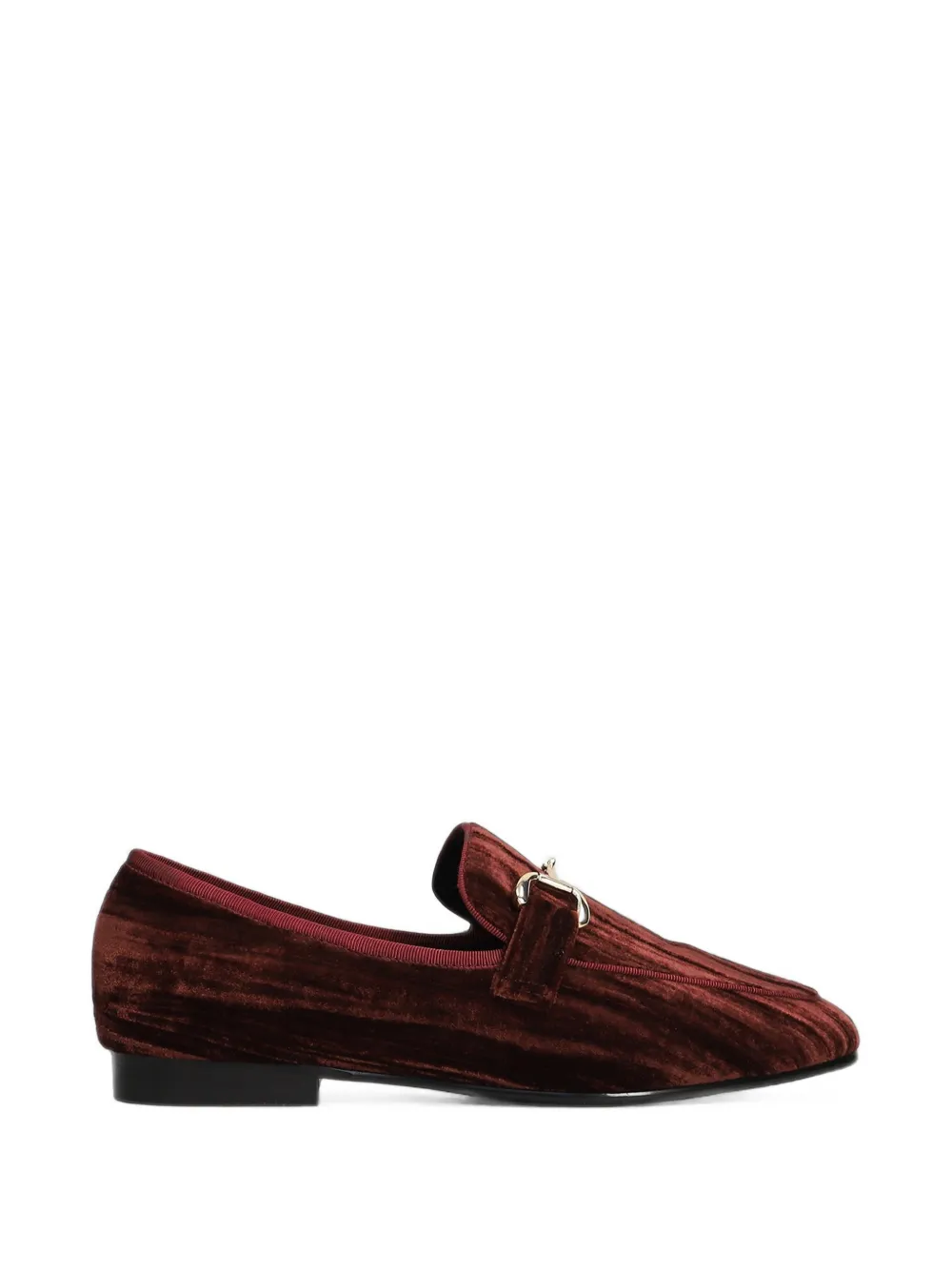 Bibi Lou Horsebit-detail Velvet Loafers In Multi