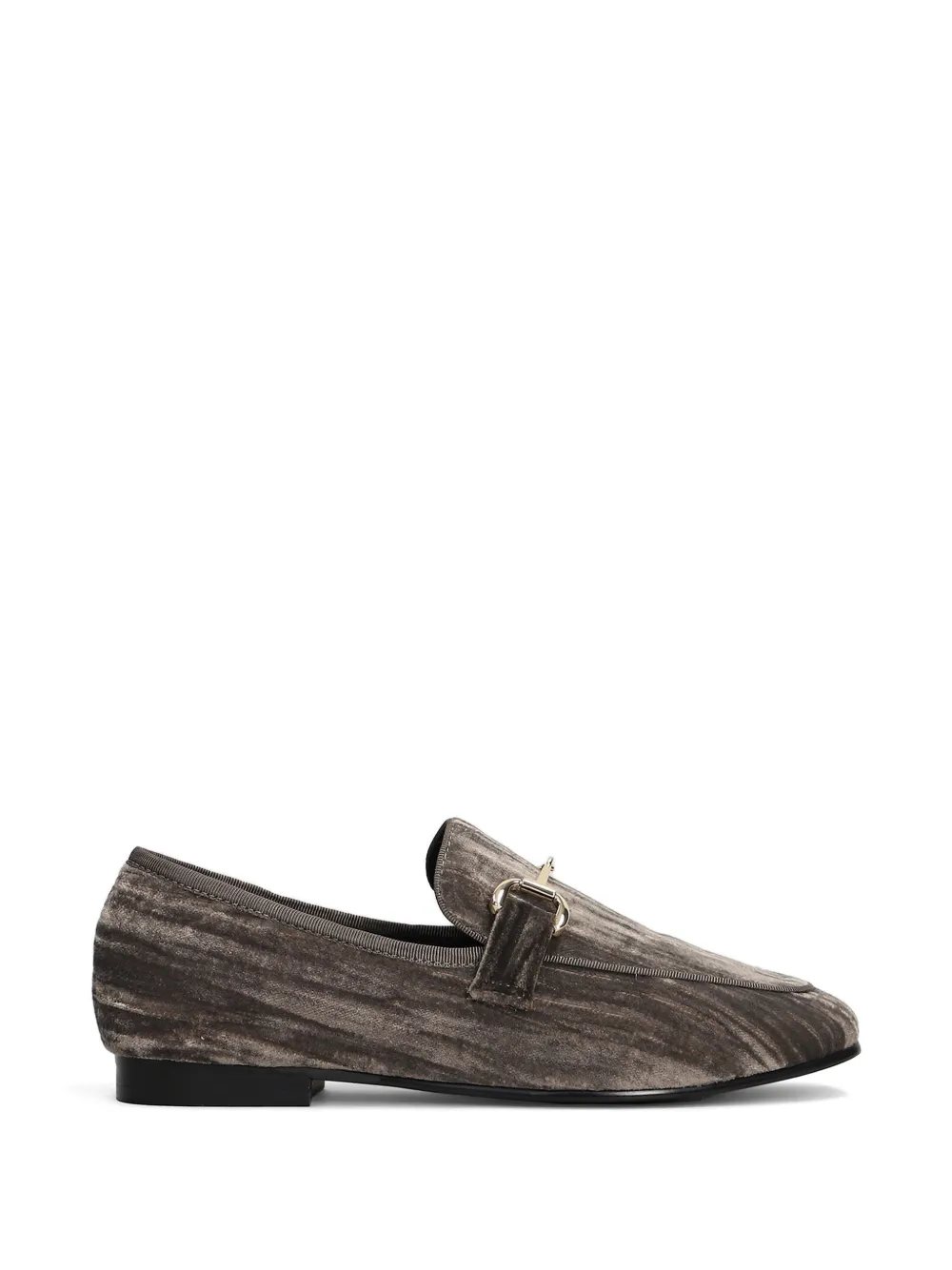 Bibi Lou Ashe horsebit-detail velvet loafers