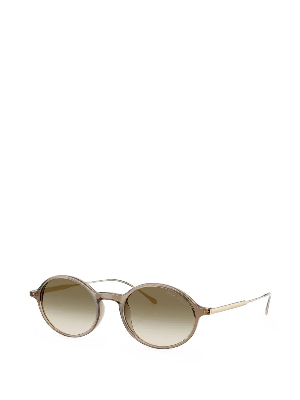 Giorgio Armani Zonnebril met rond montuur Beige