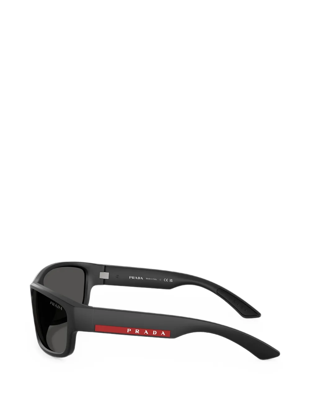 Prada Eyewear Zonnebril met rechthoekig montuur Zwart