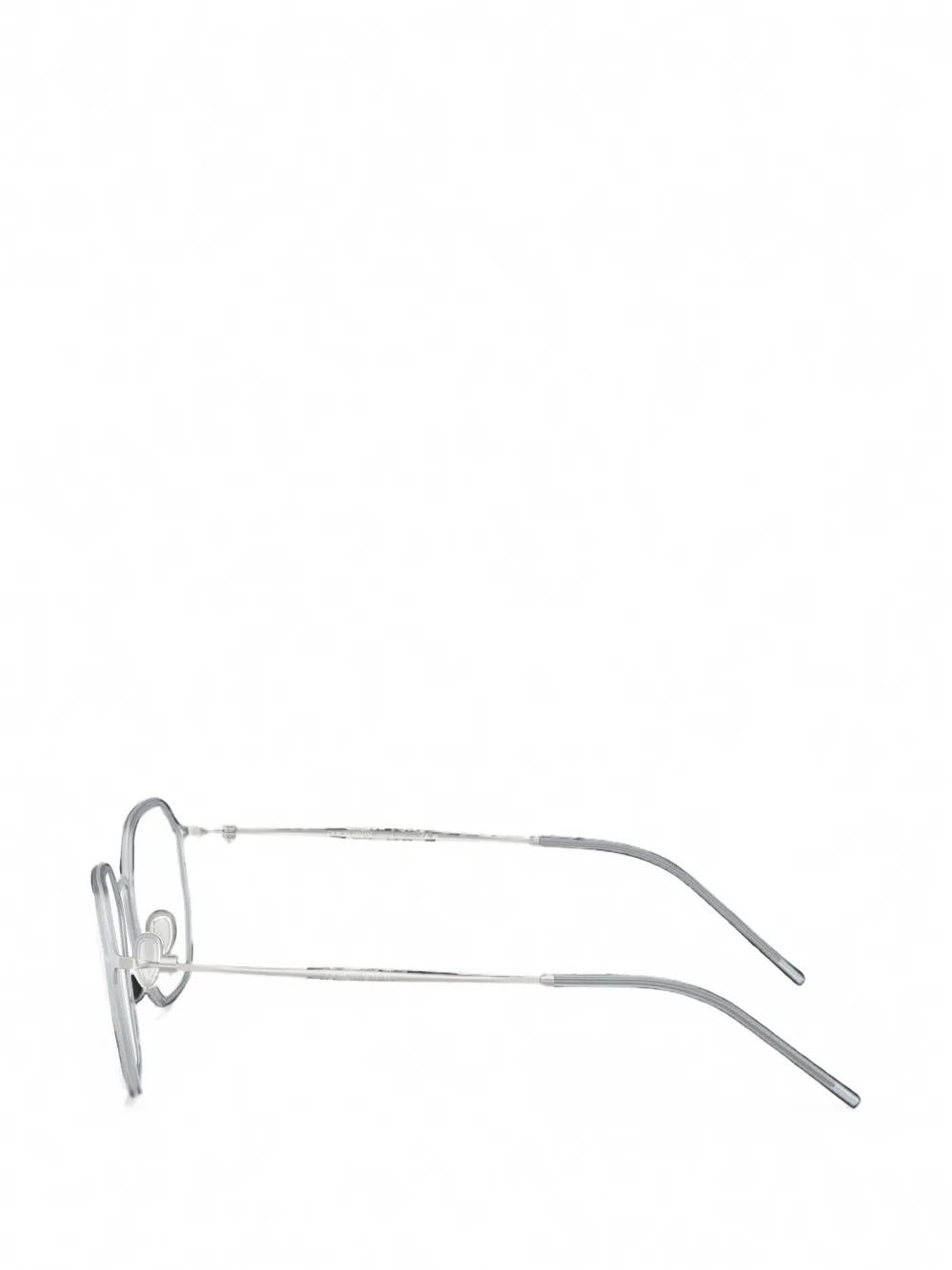 Giorgio Armani Zonnebril met geometrisch montuur Zilver