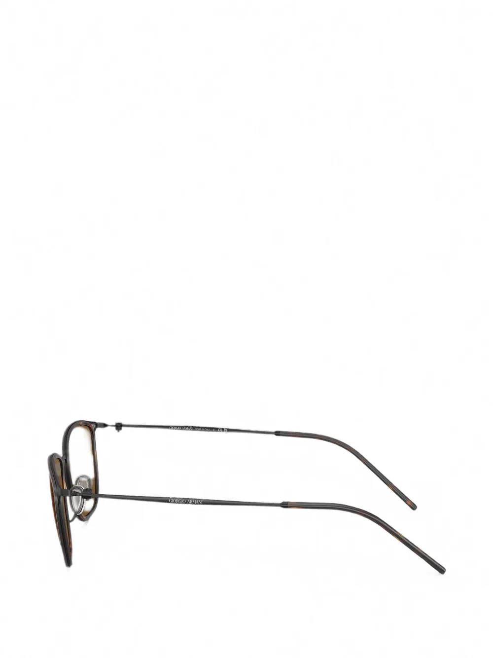 Giorgio Armani tortoiseshell-effect rectangle-frame sunglasses Bruin